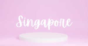 Singapore wording as a product photography object